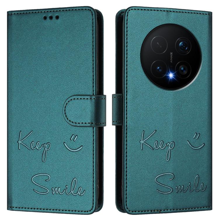 For Honor Magic8 Pro Smile Embossing RFID Leather Phone Case
