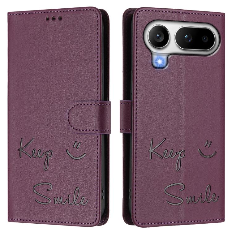 For Honor Magic8 Pro Air 5G Smile Embossing RFID Leather Phone Case