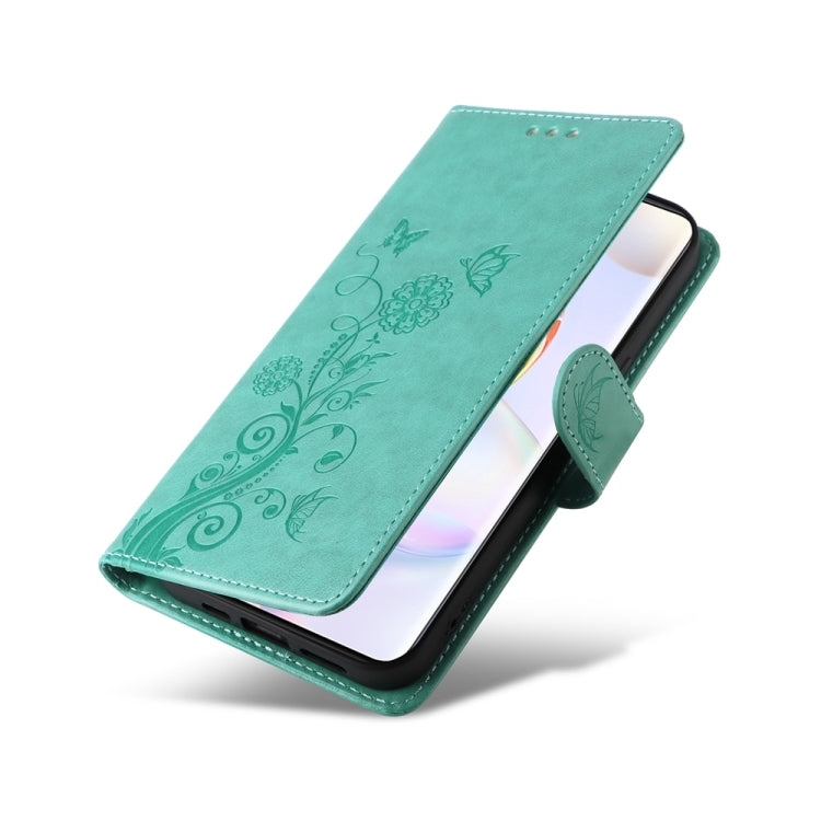 For OPPO A1 / A98 / F23 5G Embossed Butterfly Flowers Leather Phone Case