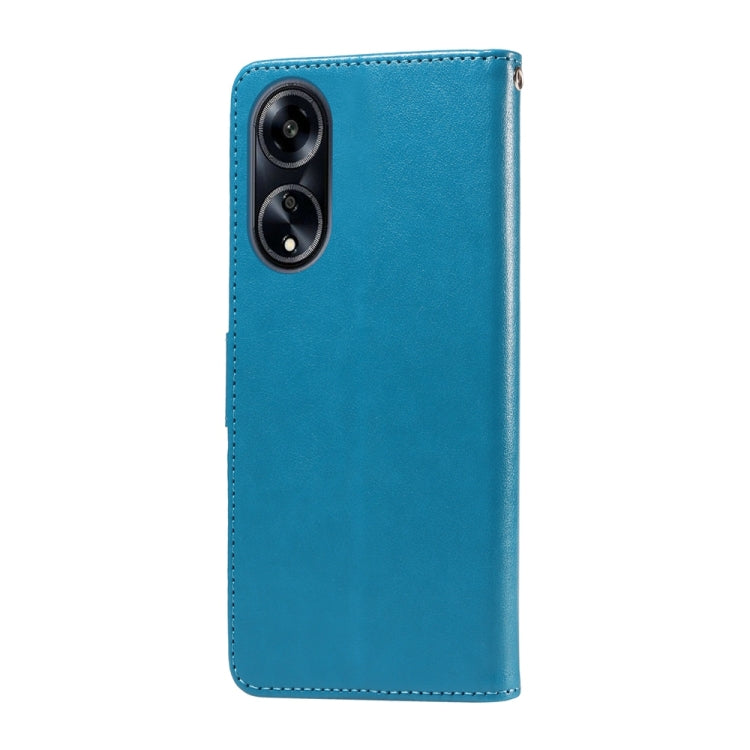 For OPPO A1 / A98 / F23 5G Embossed Butterfly Flowers Leather Phone Case