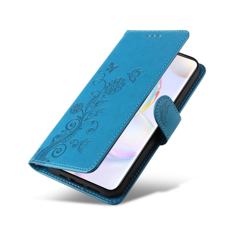 For OPPO A1 / A98 / F23 5G Embossed Butterfly Flowers Leather Phone Case