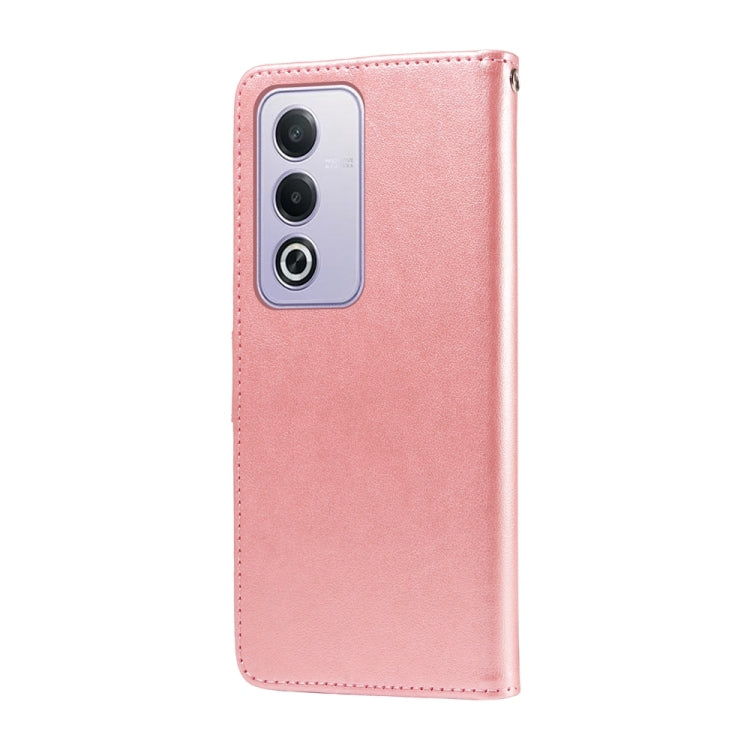For OPPO A3 Pro 5G Global / India Embossed Butterfly Flowers Leather Phone Case