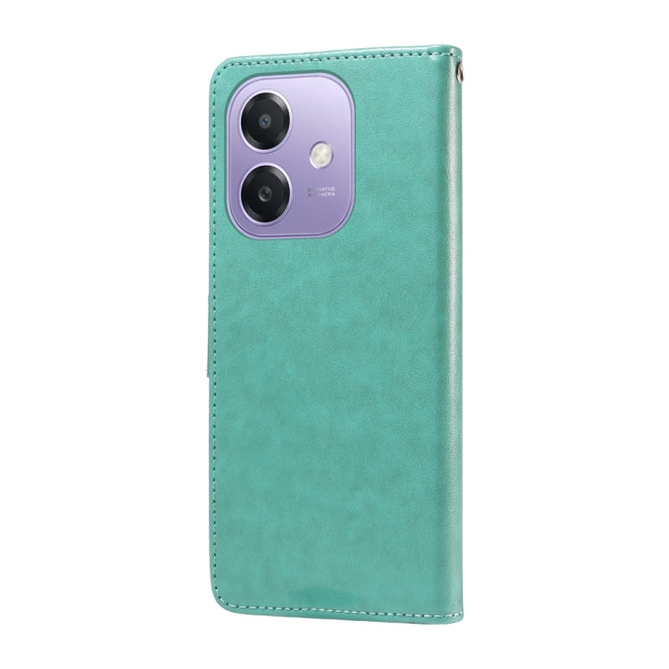 For OPPO A5x 4G / 5G / A3x 4G / 5G India Embossed Butterfly Flowers Leather Phone Case