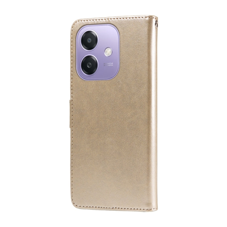For OPPO A5x 4G / 5G / A3x 4G / 5G India Embossed Butterfly Flowers Leather Phone Case