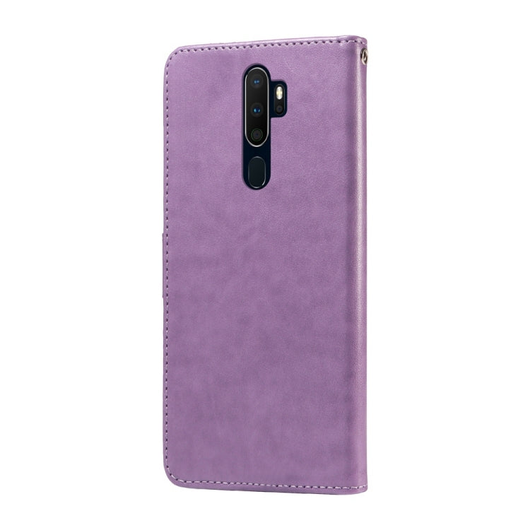 For OPPO A9 2020 / A11x / A5 2020 / A11 Embossed Butterfly Flowers Leather Phone Case