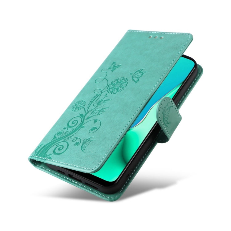 For OPPO A9 2020 / A11x / A5 2020 / A11 Embossed Butterfly Flowers Leather Phone Case