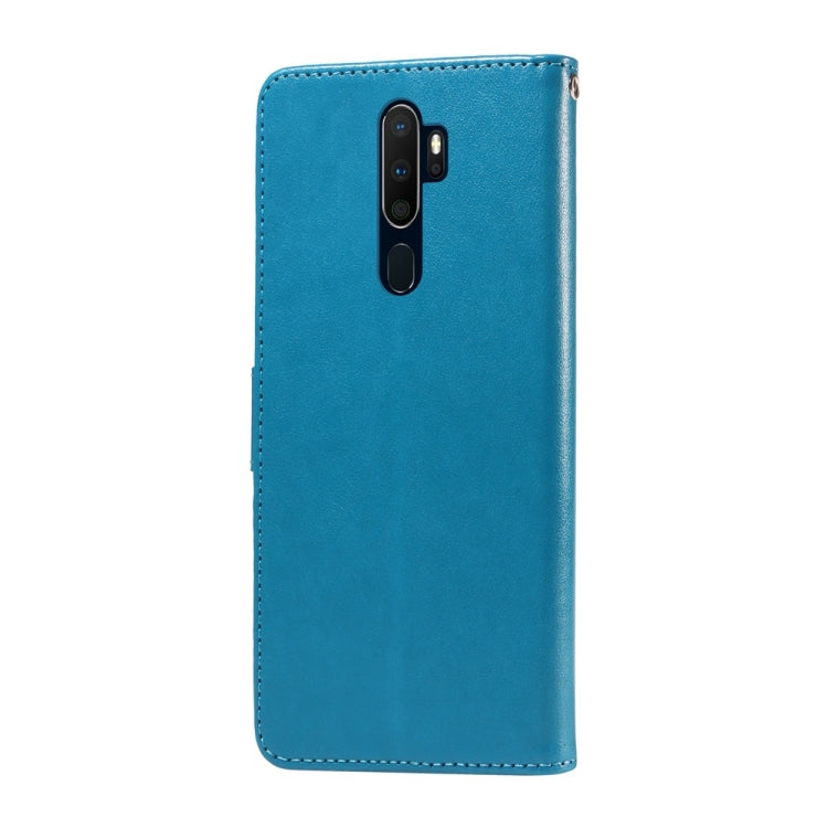 For OPPO A9 2020 / A11x / A5 2020 / A11 Embossed Butterfly Flowers Leather Phone Case