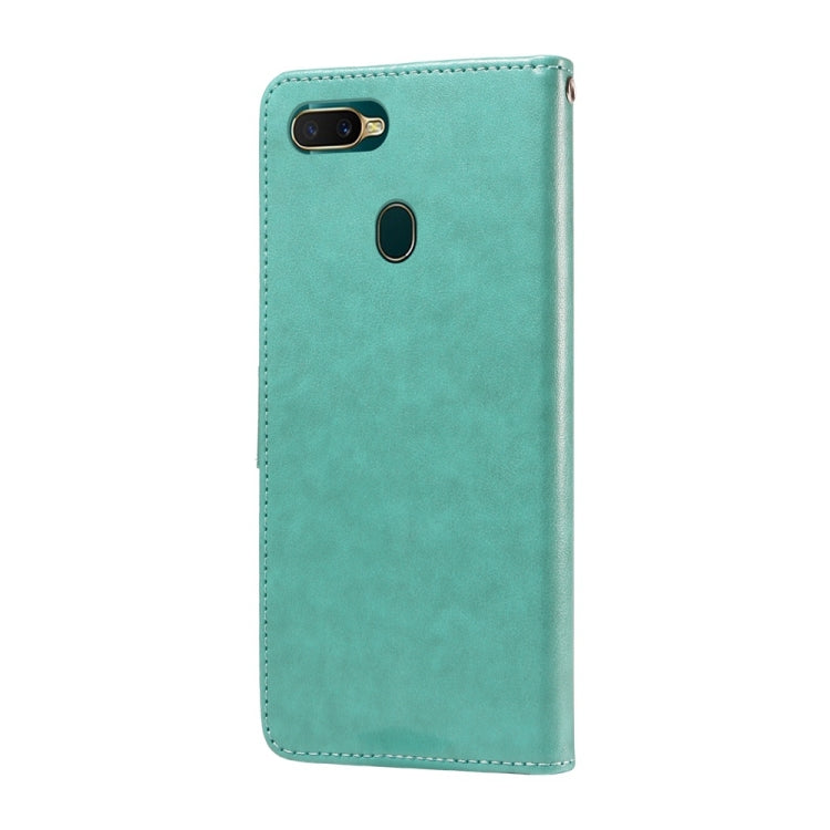 For OPPO A12 / A12s / A11k Embossed Butterfly Flowers Leather Phone Case