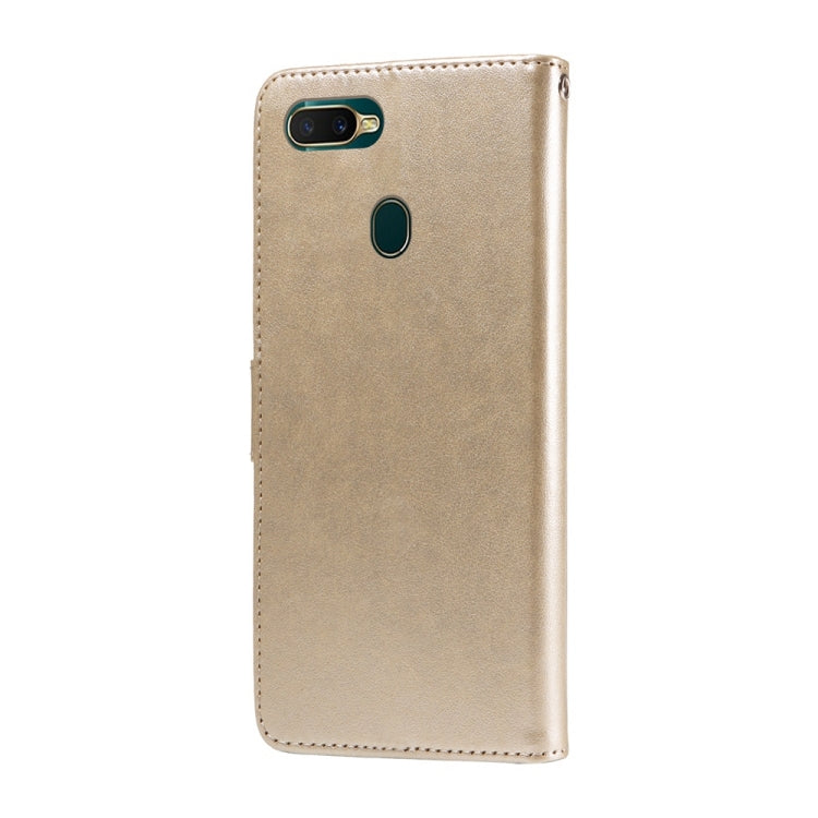 For OPPO A12 / A12s / A11k Embossed Butterfly Flowers Leather Phone Case