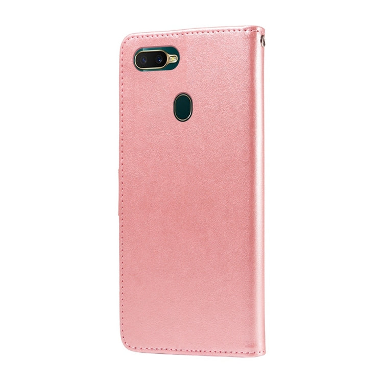 For OPPO A12 / A12s / A11k Embossed Butterfly Flowers Leather Phone Case