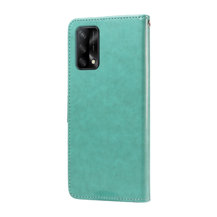 For OPPO A74 4G / F19 4G / F19s / A95 4G Embossed Butterfly Flowers Leather Phone Case