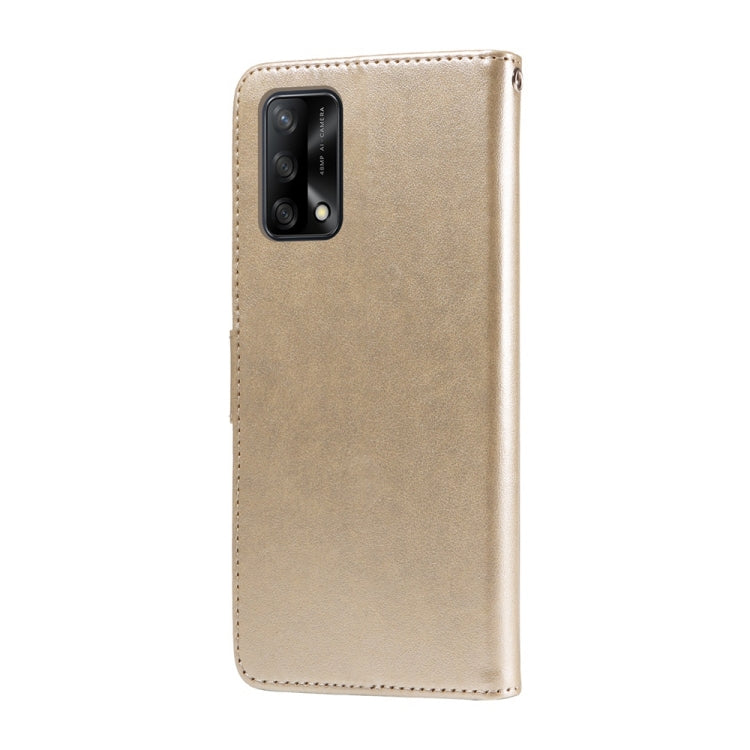 For OPPO A74 4G / F19 4G / F19s / A95 4G Embossed Butterfly Flowers Leather Phone Case
