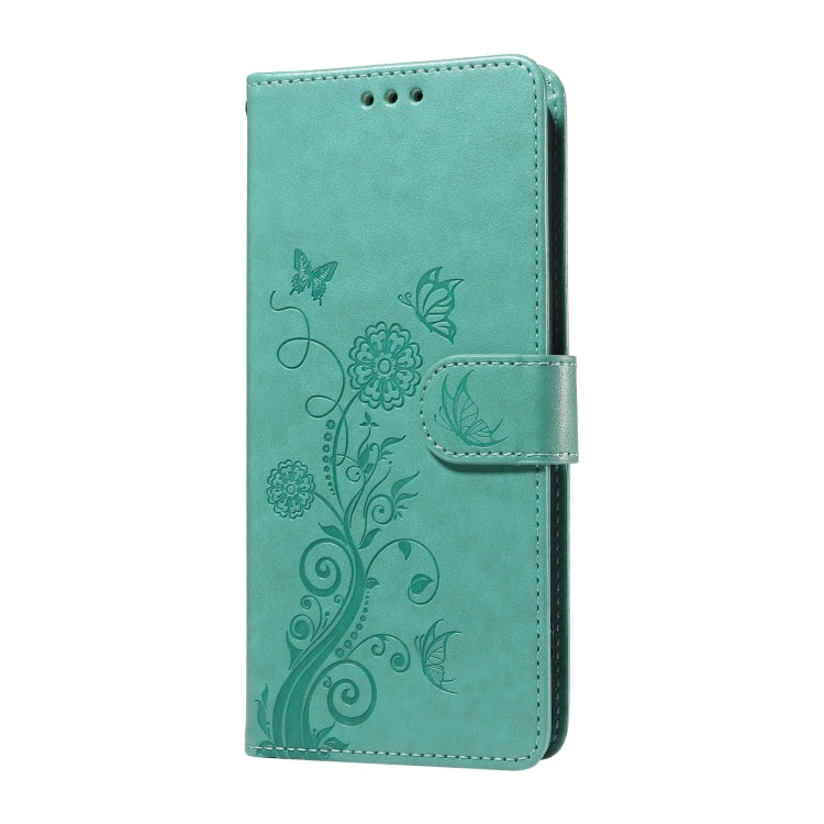 For OPPO A74 5G / A54 5G Embossed Butterfly Flowers Leather Phone Case