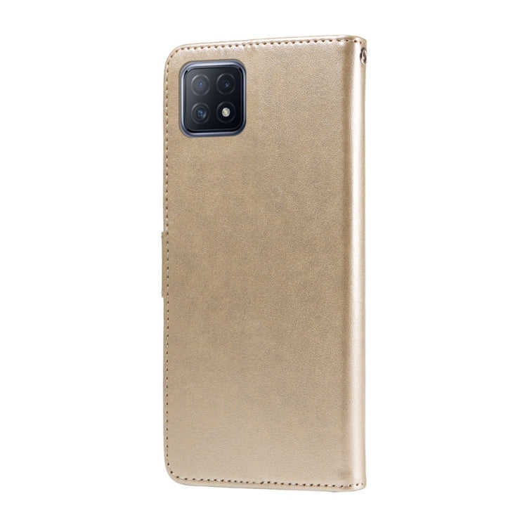 For OPPO A92s / A53 5G / A72 5G / A73 5G Embossed Butterfly Flowers Leather Phone Case