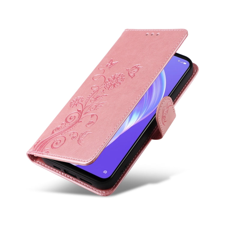 For OPPO A92s / A53 5G / A72 5G / A73 5G Embossed Butterfly Flowers Leather Phone Case