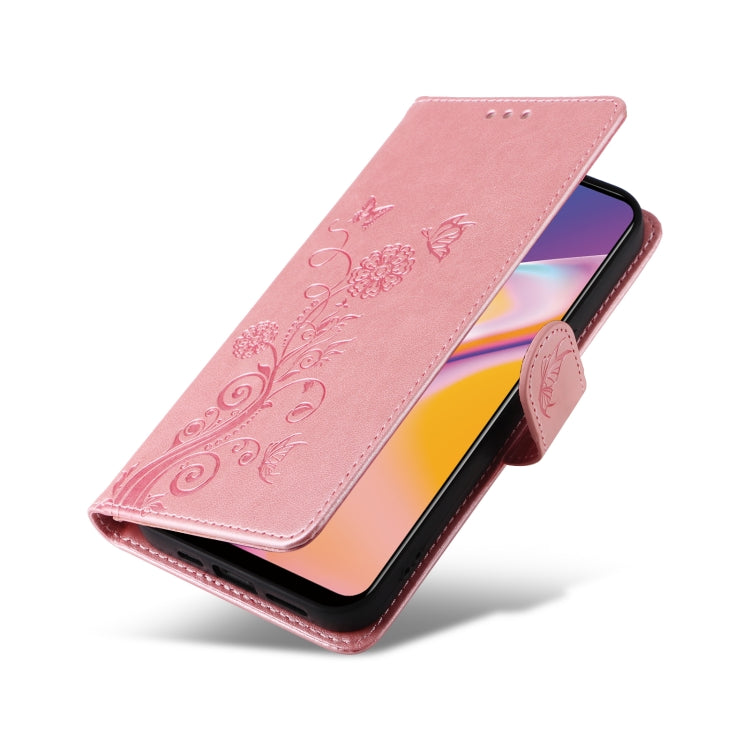 For OPPO A94 4G / 5G / A95 5G / F19 Pro Embossed Butterfly Flowers Leather Phone Case