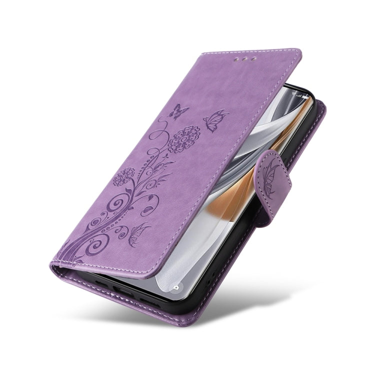 For OPPO Reno10 / Reno10 Pro Global Embossed Butterfly Flowers Leather Phone Case