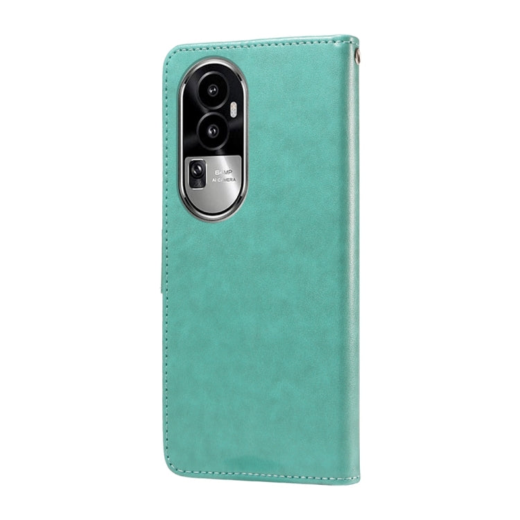 For OPPO Reno10 / Reno10 Pro Global Embossed Butterfly Flowers Leather Phone Case