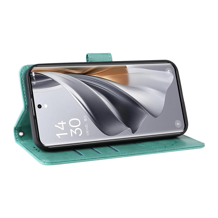 For OPPO Reno10 / Reno10 Pro Global Embossed Butterfly Flowers Leather Phone Case