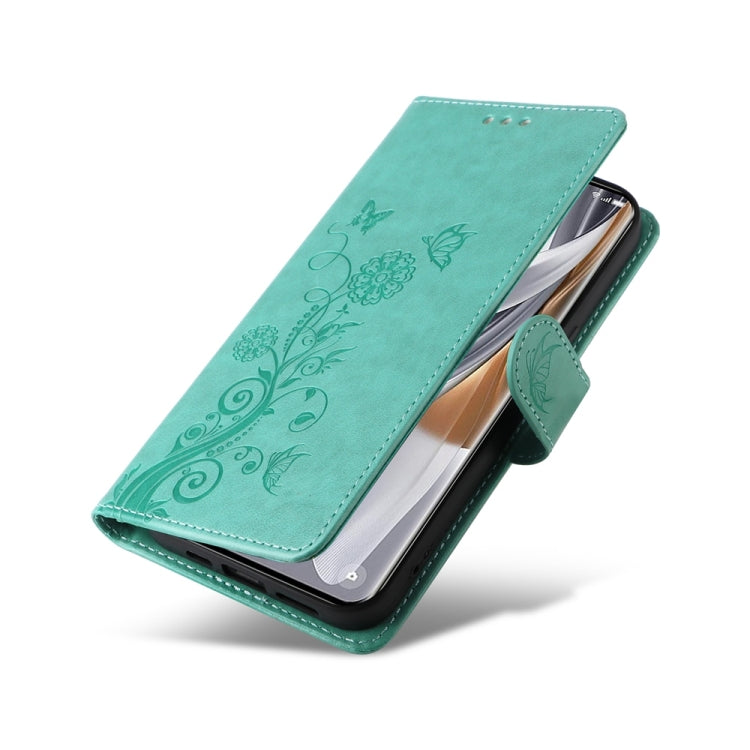 For OPPO Reno10 / Reno10 Pro Global Embossed Butterfly Flowers Leather Phone Case