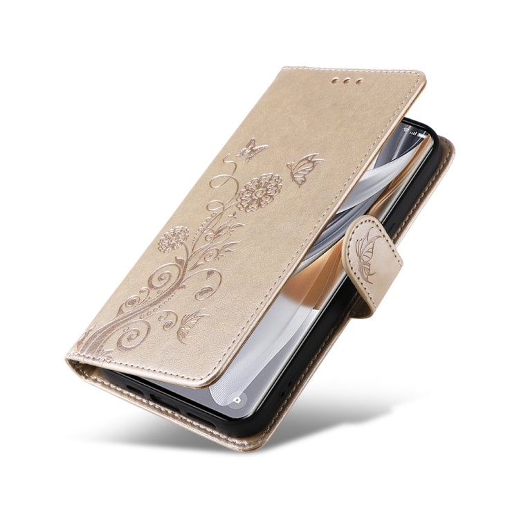 For OPPO Reno10 / Reno10 Pro Global Embossed Butterfly Flowers Leather Phone Case