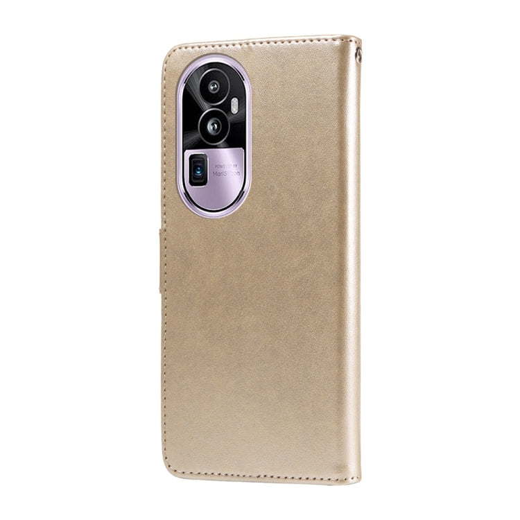 For OPPO Reno10 Pro+ Global Embossed Butterfly Flowers Leather Phone Case