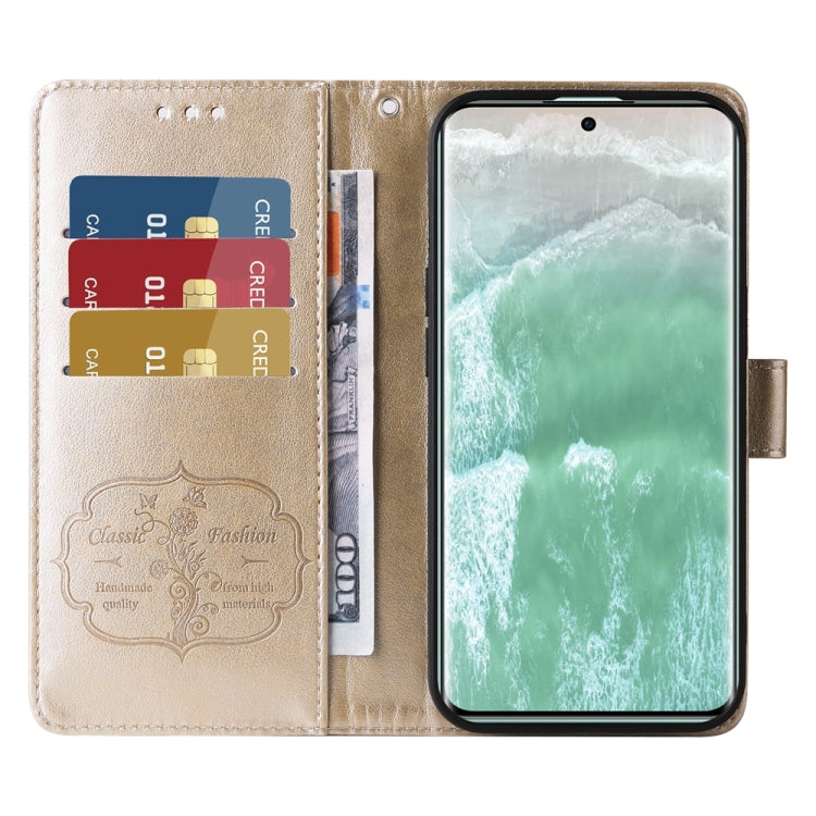 For OPPO Reno11 5G Global Embossed Butterfly Flowers Leather Phone Case