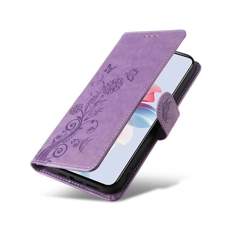 For OPPO Reno11 F / F25 Pro Global Embossed Butterfly Flowers Leather Phone Case
