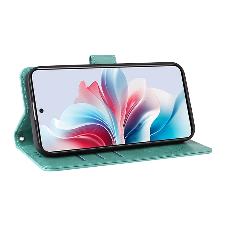 For OPPO Reno11 F / F25 Pro Global Embossed Butterfly Flowers Leather Phone Case
