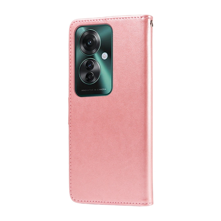 For OPPO Reno11 F / F25 Pro Global Embossed Butterfly Flowers Leather Phone Case