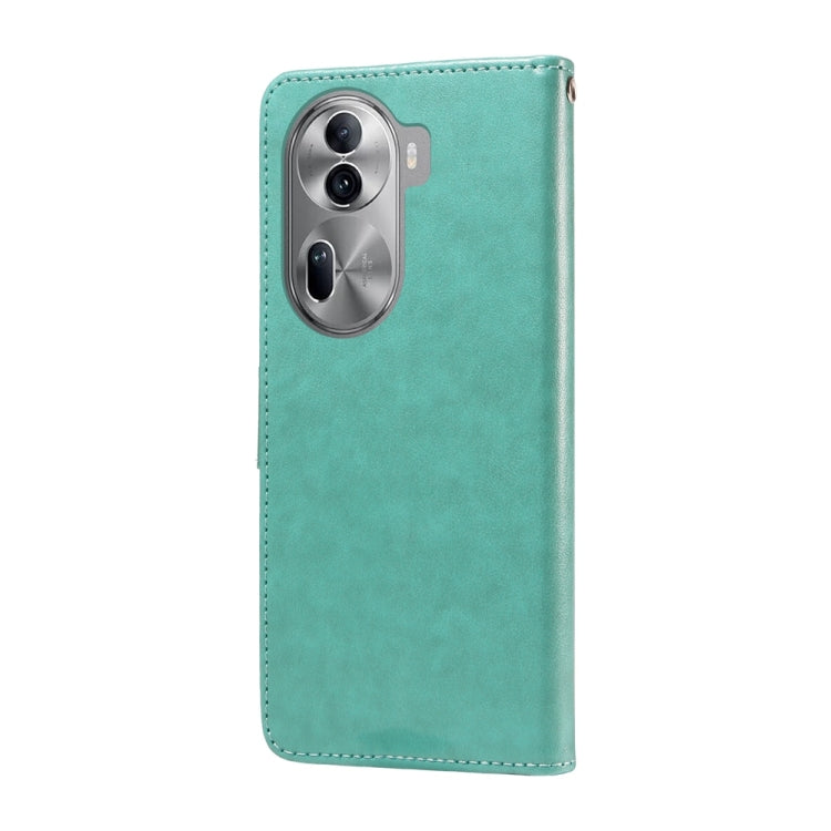For OPPO Reno11 Pro Global Embossed Butterfly Flowers Leather Phone Case