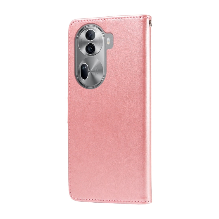 For OPPO Reno11 Pro Global Embossed Butterfly Flowers Leather Phone Case
