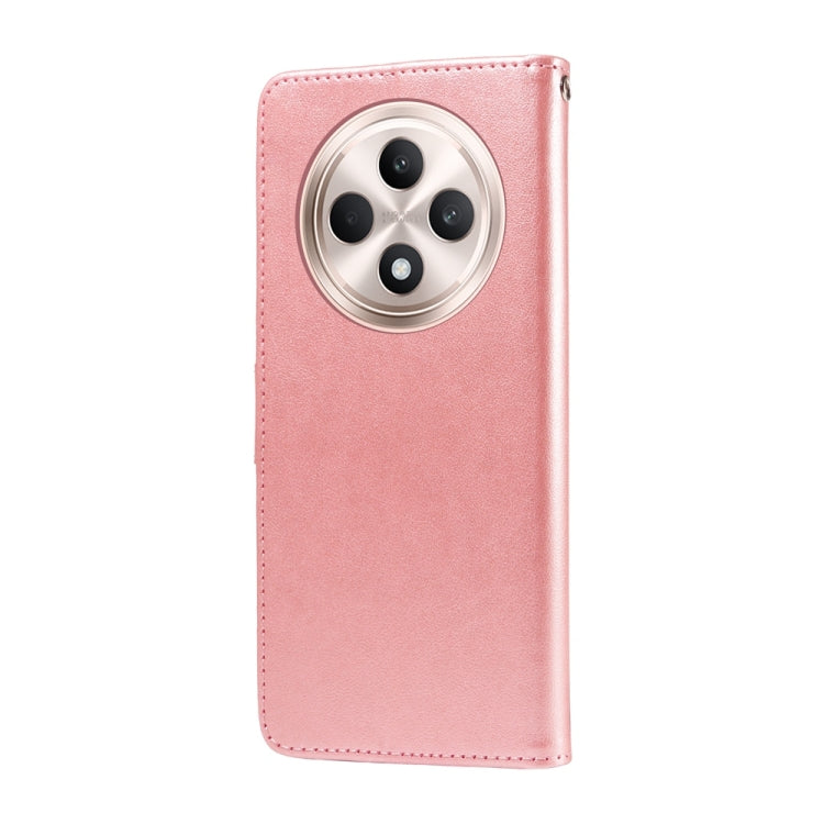 For OPPO Reno12 F 5G Global Embossed Butterfly Flowers Leather Phone Case