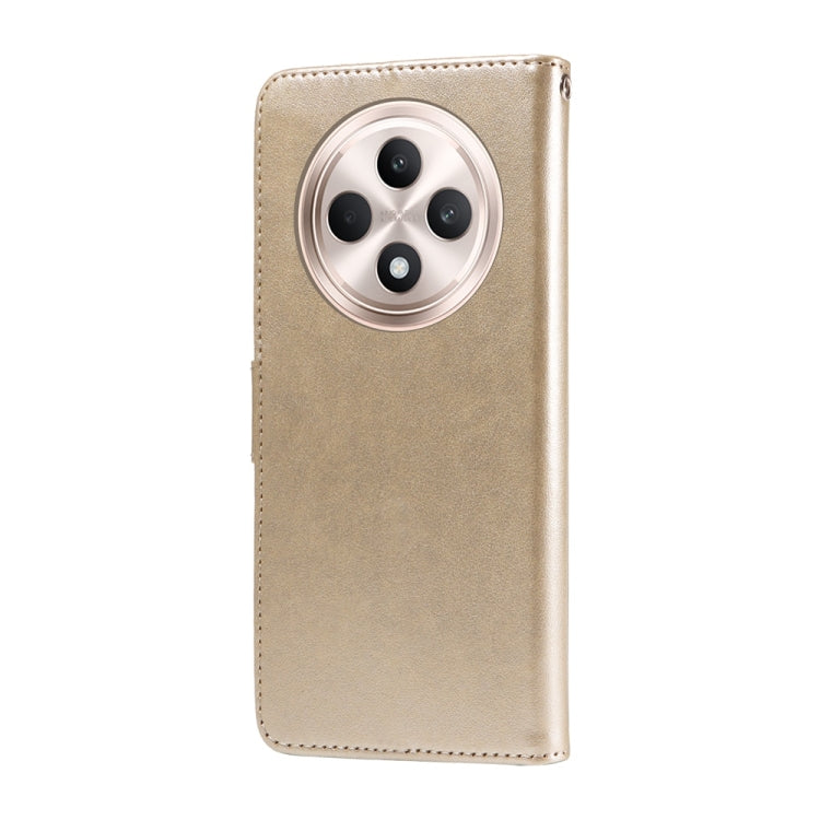 For OPPO Reno12 F 4G Embossed Butterfly Flowers Leather Phone Case
