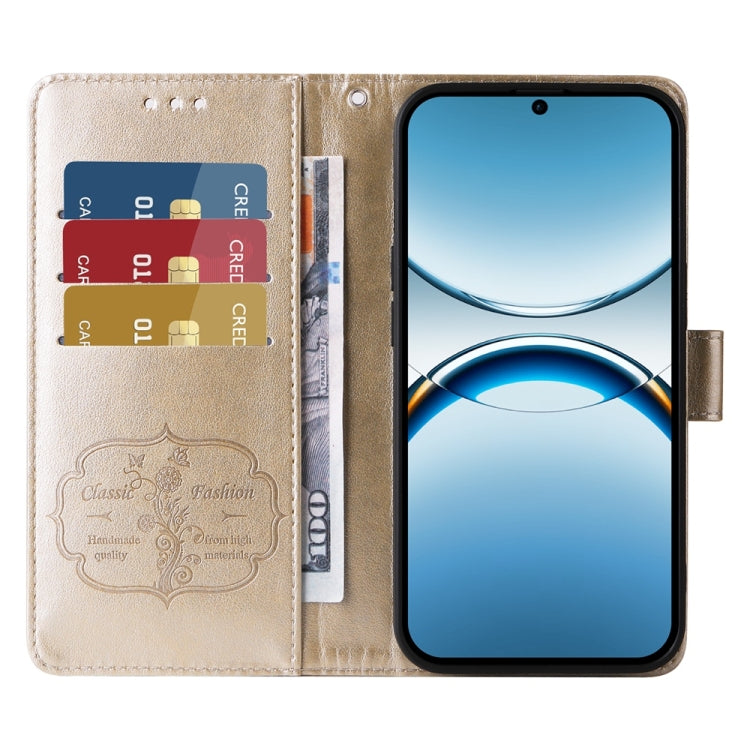 For OPPO Find X8 Embossed Butterfly Flowers Leather Phone Case