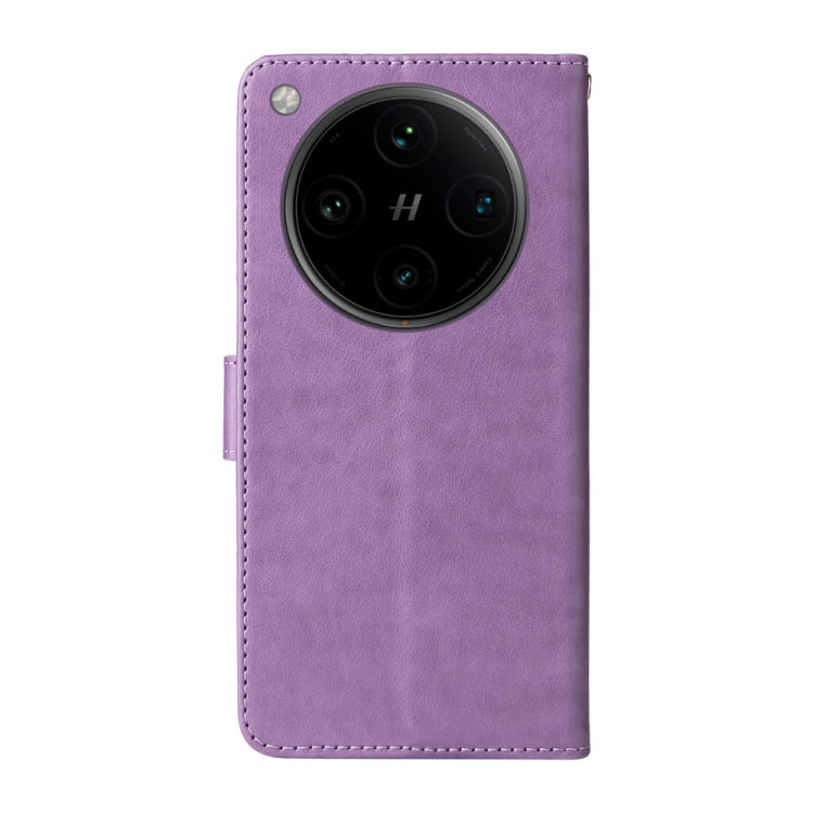For OPPO Find X8 Pro Embossed Butterfly Flowers Leather Phone Case