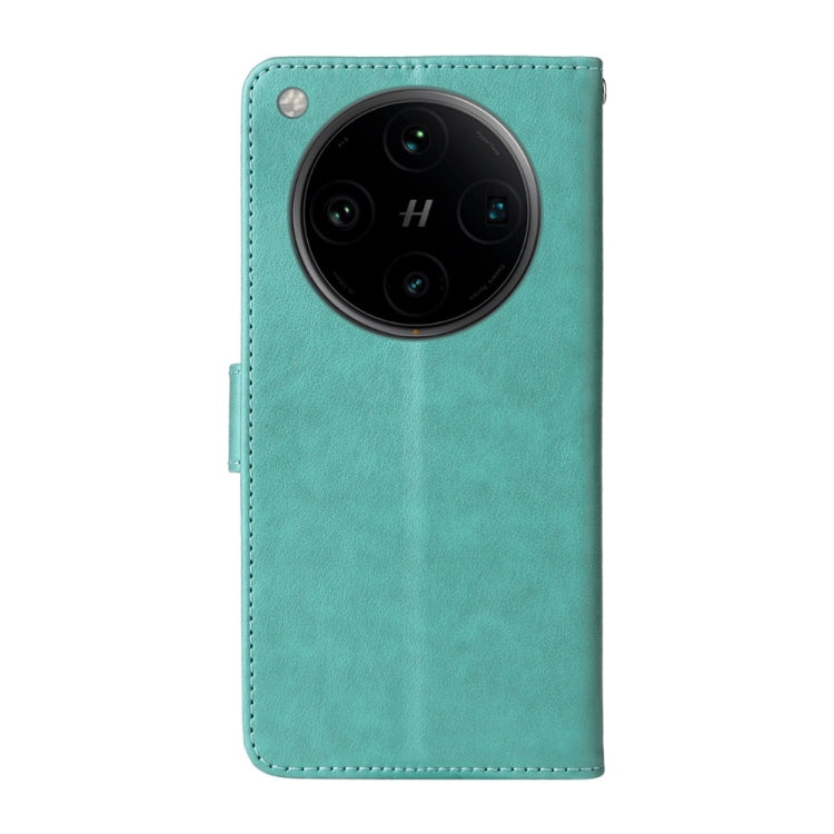 For OPPO Find X8 Pro Embossed Butterfly Flowers Leather Phone Case
