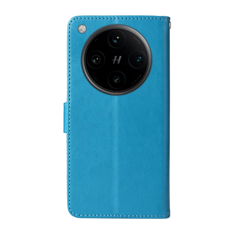For OPPO Find X8 Pro Embossed Butterfly Flowers Leather Phone Case