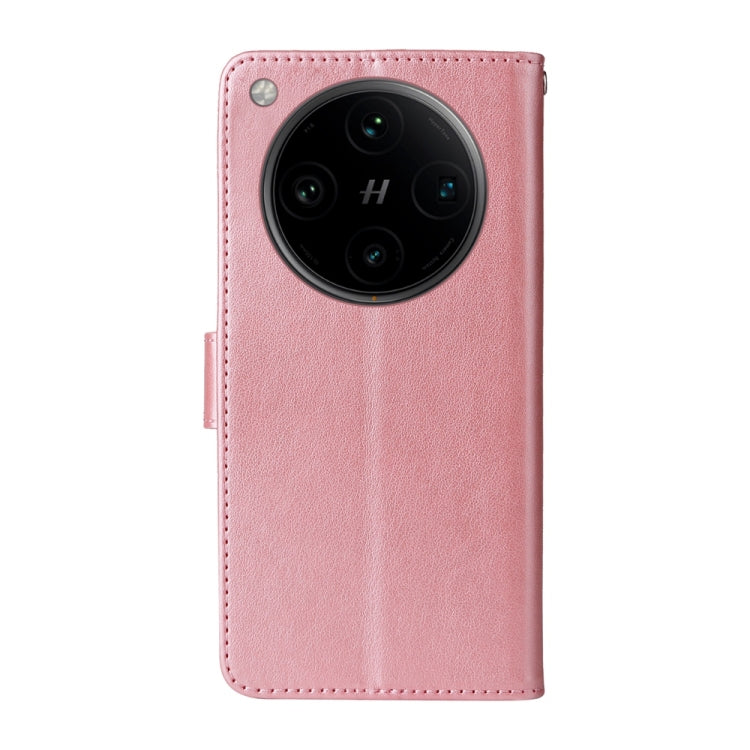 For OPPO Find X8 Pro Embossed Butterfly Flowers Leather Phone Case