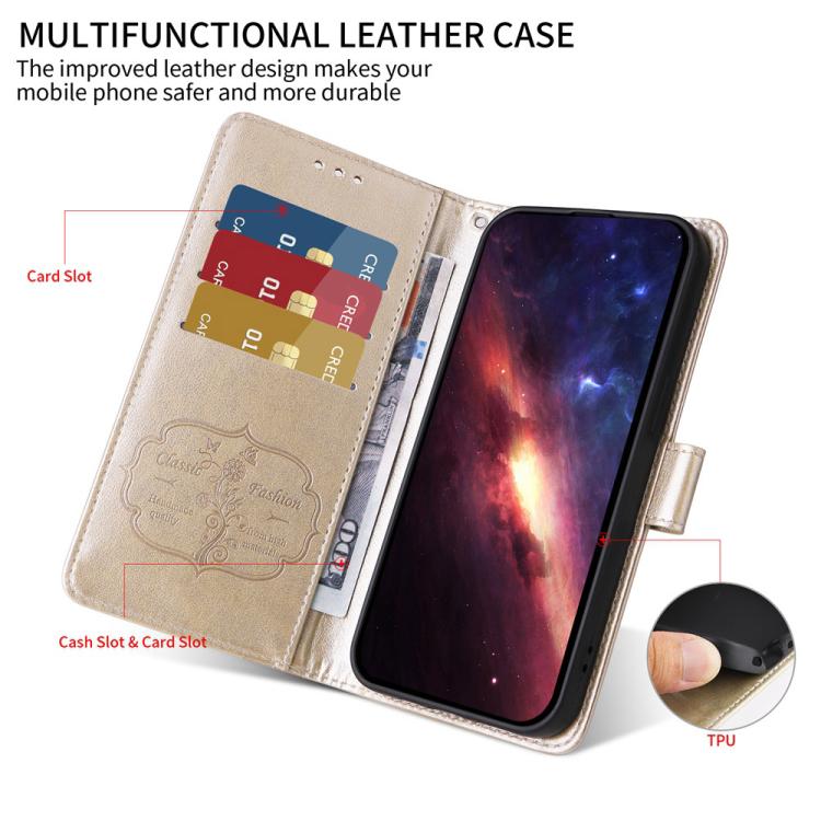 For OPPO Find X9 Pro Embossed Butterfly Flowers Leather Phone Case