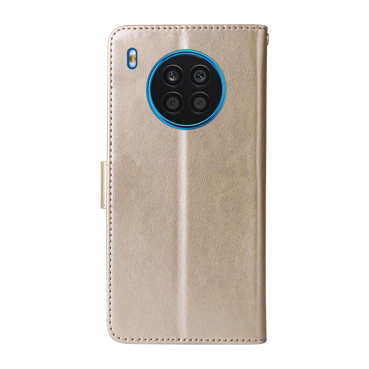For Honor 50 Lite / X20 / Huawei nova 8i Embossed Butterfly Flowers Leather Phone Case