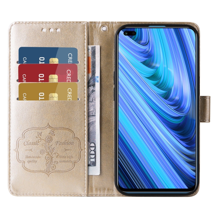 For Honor 50 Lite / X20 / Huawei nova 8i Embossed Butterfly Flowers Leather Phone Case