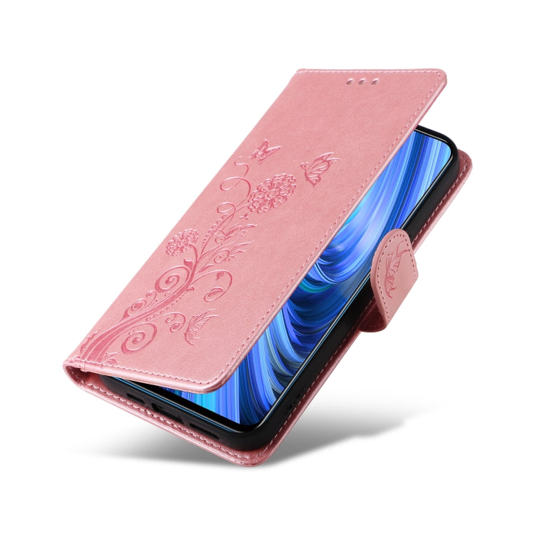 For Honor 50 Lite / X20 / Huawei nova 8i Embossed Butterfly Flowers Leather Phone Case