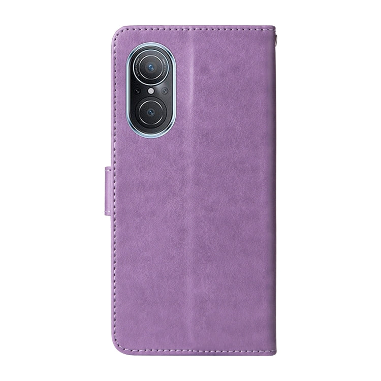 For Honor 50 SE / Huawei nova 9 SE Embossed Butterfly Flowers Leather Phone Case