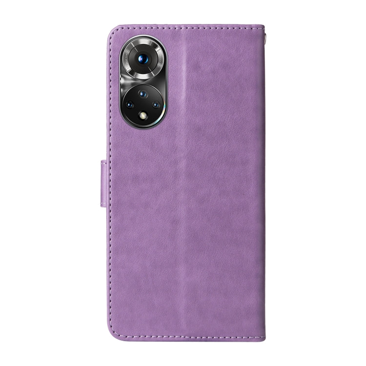 For Honor 50 5G / Huawei nova 9 Embossed Butterfly Flowers Leather Phone Case
