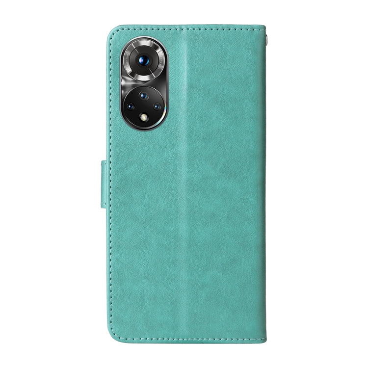For Honor 50 5G / Huawei nova 9 Embossed Butterfly Flowers Leather Phone Case