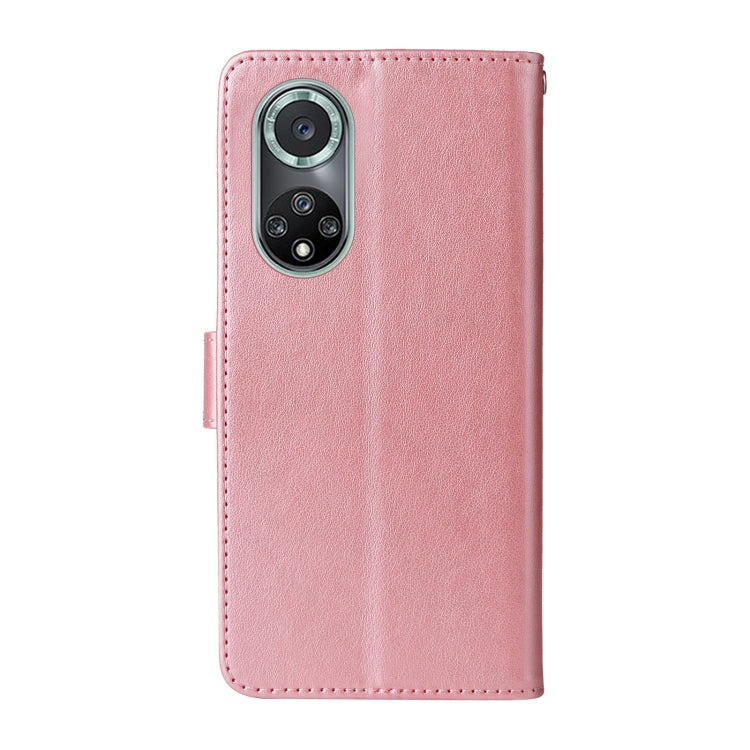 For Honor 50 Pro / Huawei nova 9 Pro Embossed Butterfly Flowers Leather Phone Case