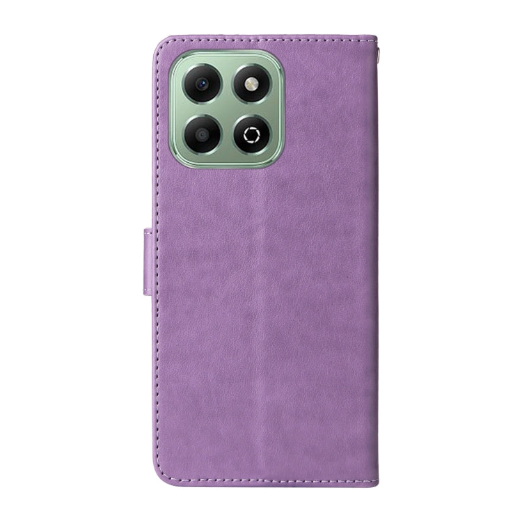 For Honor X6c 4G / X5b Plus / X6b 4G / X6a  Embossed Butterfly Flowers Leather Phone Case