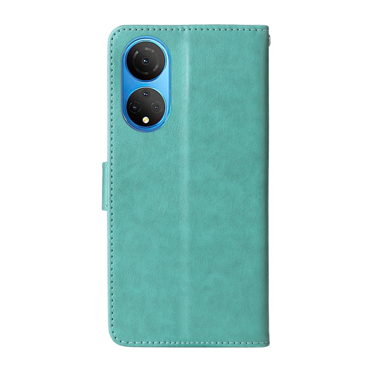 For Honor X7 4G / Huawei Enjoy 30 Plus Embossed Butterfly Flowers Leather Phone Case