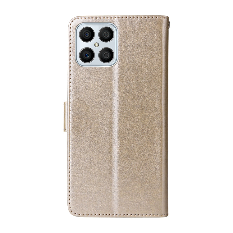 For Honor X8 4G / X30i / Play 6T Pro Embossed Butterfly Flowers Leather Phone Case